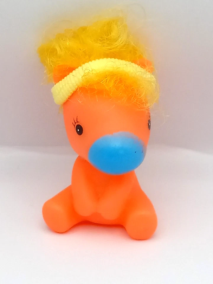 My Little Pony Vintage Takara Fakie Naranja y Azul con Repro Inserto Arte LEER Foto 3 de 4