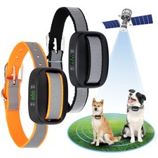 GPS Wireless Dog Fence, Electric Dog Fence for Outdoor,Adjustable Warning Str...