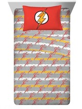 The Flash "Speed Force" Kids Microfiber Sheet Set-W159989553578