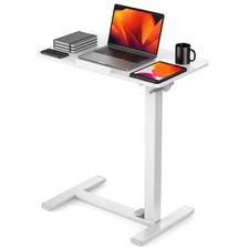 DUMOS Overbed Table White 27.55*15.75*42.52in