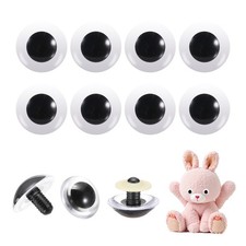 40mm Safety Eyes, 26Pcs Realistic Doll Crocheting Safety Eyes Black