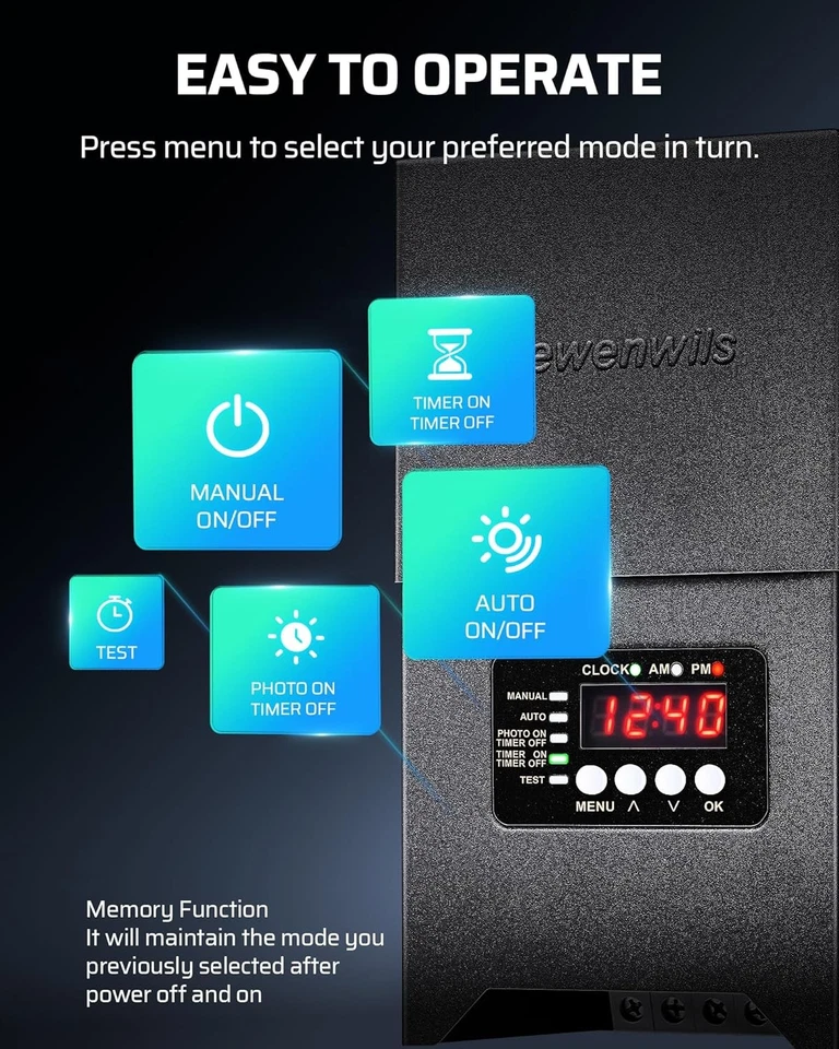 DEWENWILS 300W Low Voltage Landscape Transformer, 120V to 12V/15VAC...  - Image 2 of 4
