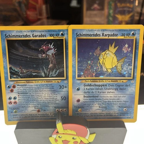 Pokémon TCG Neo Era – Shining Magikarp & Shining Gyarados(German, Holo, Vintage)