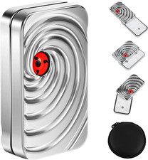 Magnetic Fidget Slider - Wireless Push Magnet Slider Silver , EDC Fidget Toy, M