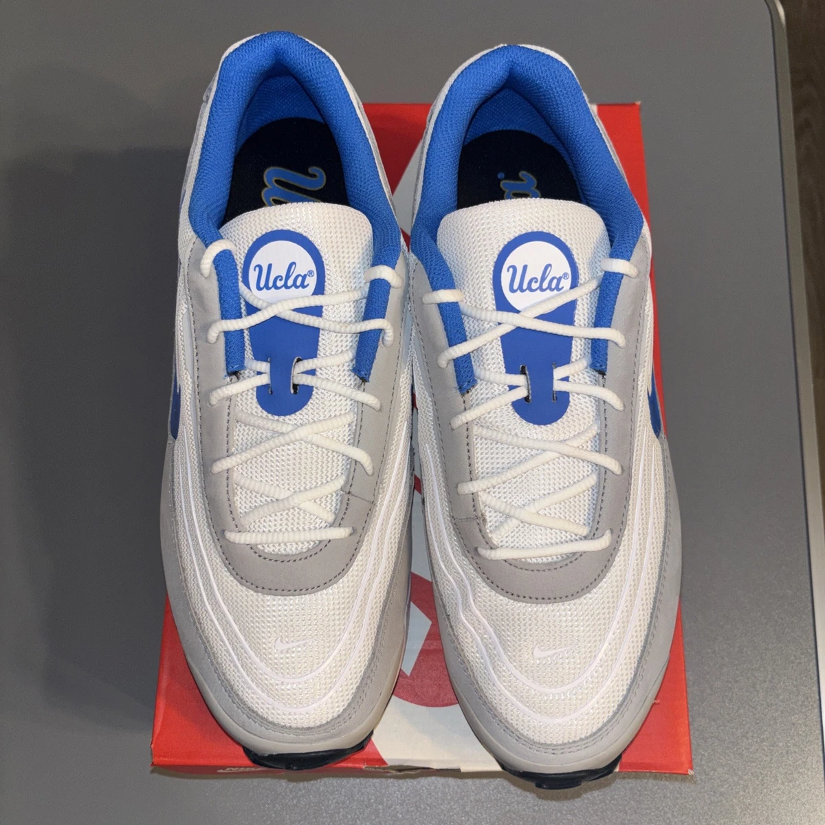 Nike College Air Max Verse UCLA Bruins White Signal Blue (IB3231-100) Men\'s 14 Nike College Air Max Verse (Ucla) White / Light Smoke Grey  main image 3