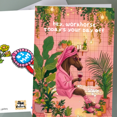 #ad #ad Workhorse Mother#x27;s Day Card Funny Mother#x27;s Day Card Gifts Fabulouse Mom Cards $5.95