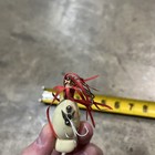 Vintage Hula Popper Fishing Lure White And Red — photo 5