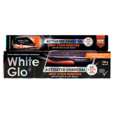 White Glo Charcoal Deep Stain Remover Toothpaste 150g