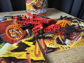 LEGO TECHNIC ROBO RIDERS LAVA In Canister Tube with instructions, and Poster.