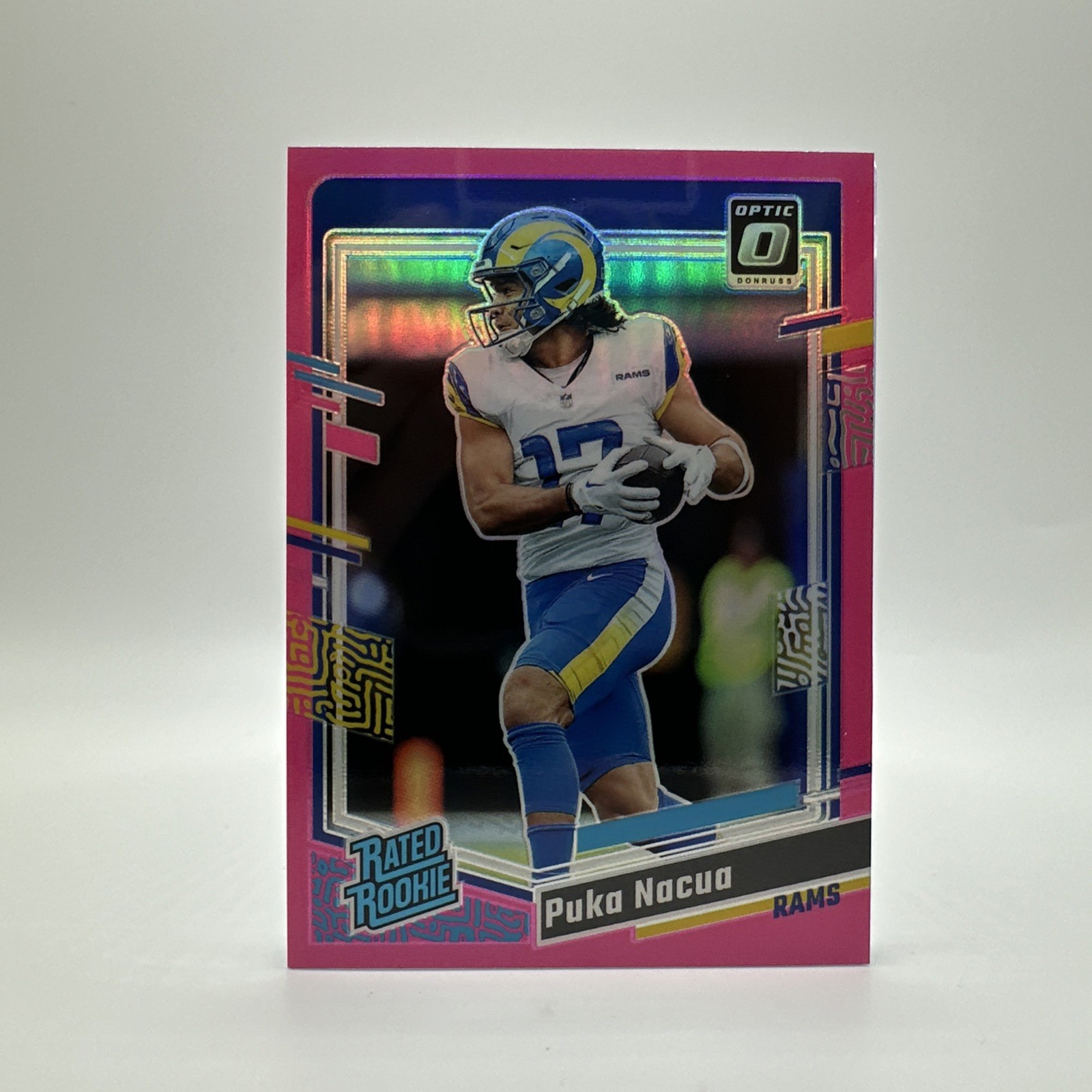 2023 Panini Donruss Optic - Rated Rookie Puka Nacua #238 Pink Prizm (RC), Clean