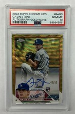 2023 Topps Chrome Update Gavin Stone Auto /50 PSA 10 #RAGS ROOKIE RC