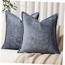 Pack of 2 Decorative Throw Pillow Covers 18x18 Cozy 18" x 18" Pack of 2 Navy