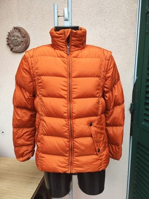 SALE -50% Daunenjacke wandelbar Weste ADD - 100% Gänsedaune Farbe Orange