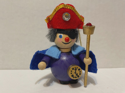Steinbach Wooden Christmas Ornament Pirate Eye Patch Made in Germany