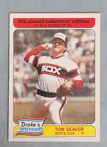 Tom Seaver #41 1985 Drake's card