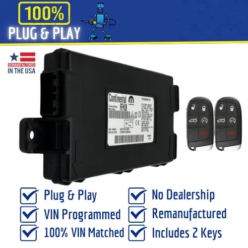 2016 Dodge Challenger RF Hub Receiver Module WIN Programmed 68283458AC - Изображение 2 из 4