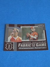 TIM COUCH - 1999 LEAF CERTIFIED - FABRIC OF THE GAME INSERT CARD #47 /1000
