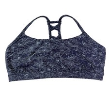 All In Motion Sports Bra Womens XXL Blue Printed Strappy Back Activewear