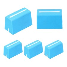 Universal Fader Knobs, Blue Mixer Fader Caps Rubber for DJ Console, 5Pcs