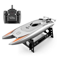 2.4G High Speed RC Racing Boat Waterproof Dual Motor Speedboat Toy for Kids