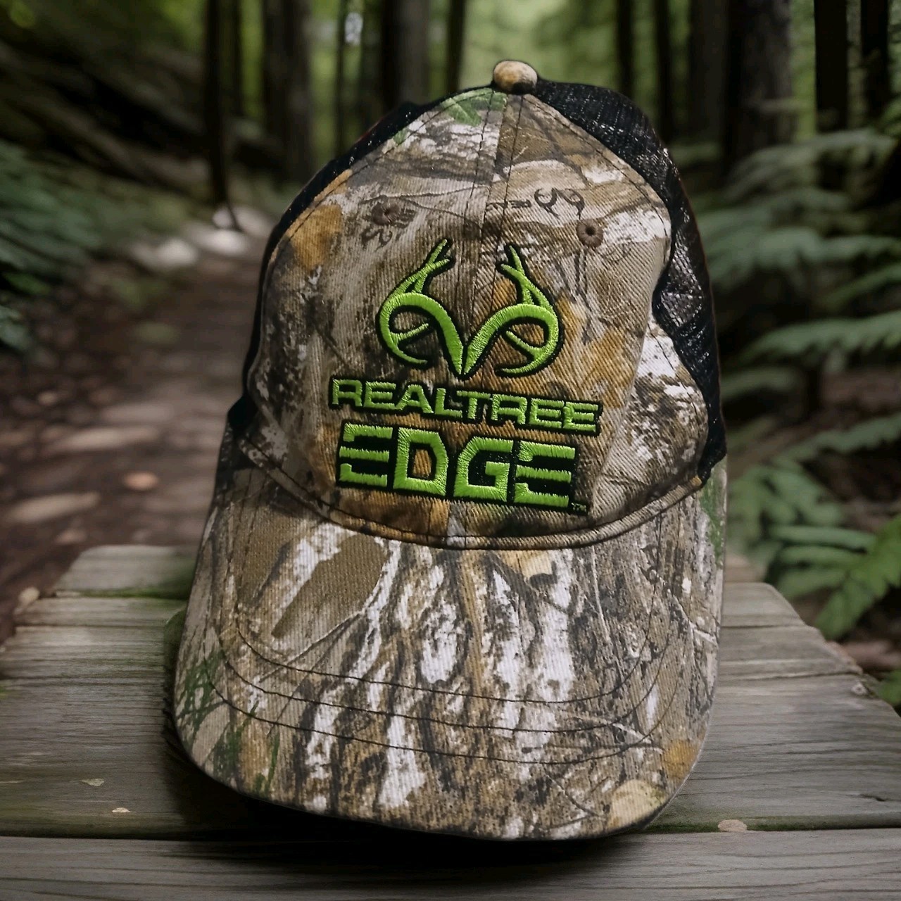 Real Tree EDGE Camo Men's Trucker Hat Snapback Mesh Cap Real