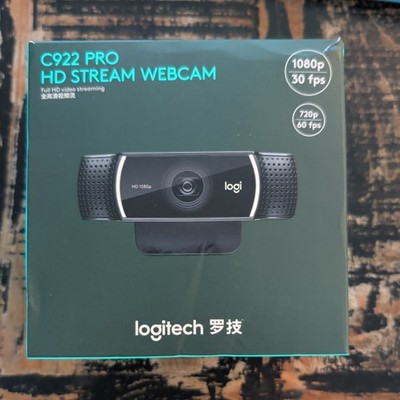 Logitech C922 Pro HD Stream Webcam Web Camera + Tripod 1080P 30FPS - 960-001087