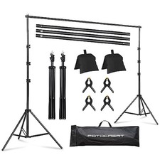 Backdrop Stand 6.5x6.5FT Adjustable Back Drop Stand
