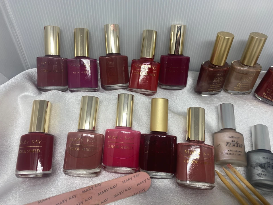 复古 批量 21 MARY KAY 指甲油 快速干燥处理油 携带存储盒 — 第 4/4 张图片