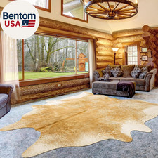 Cow Hide Rug for Living Room, Washable Cowhide Rug, Large Faux Animal Skin Rugs,