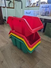 4x Zag Large Zigzag Storage Bins Stackable 4.9kgs Argos Multicoloured 49.99p See