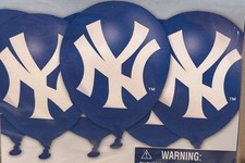 New York Mets MLB Baseball Birthday Party Six Pack of 12” Balloons.  NEW