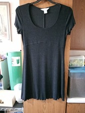 Express Tricot "Little Black Dress" Size 9/10 Short Sleeve, Scoop Neck Pull On