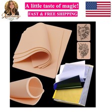 Tattoo Practice Skins 3MM with Transfer Paper - 35Pcs Thick Fake Skin and Ste...