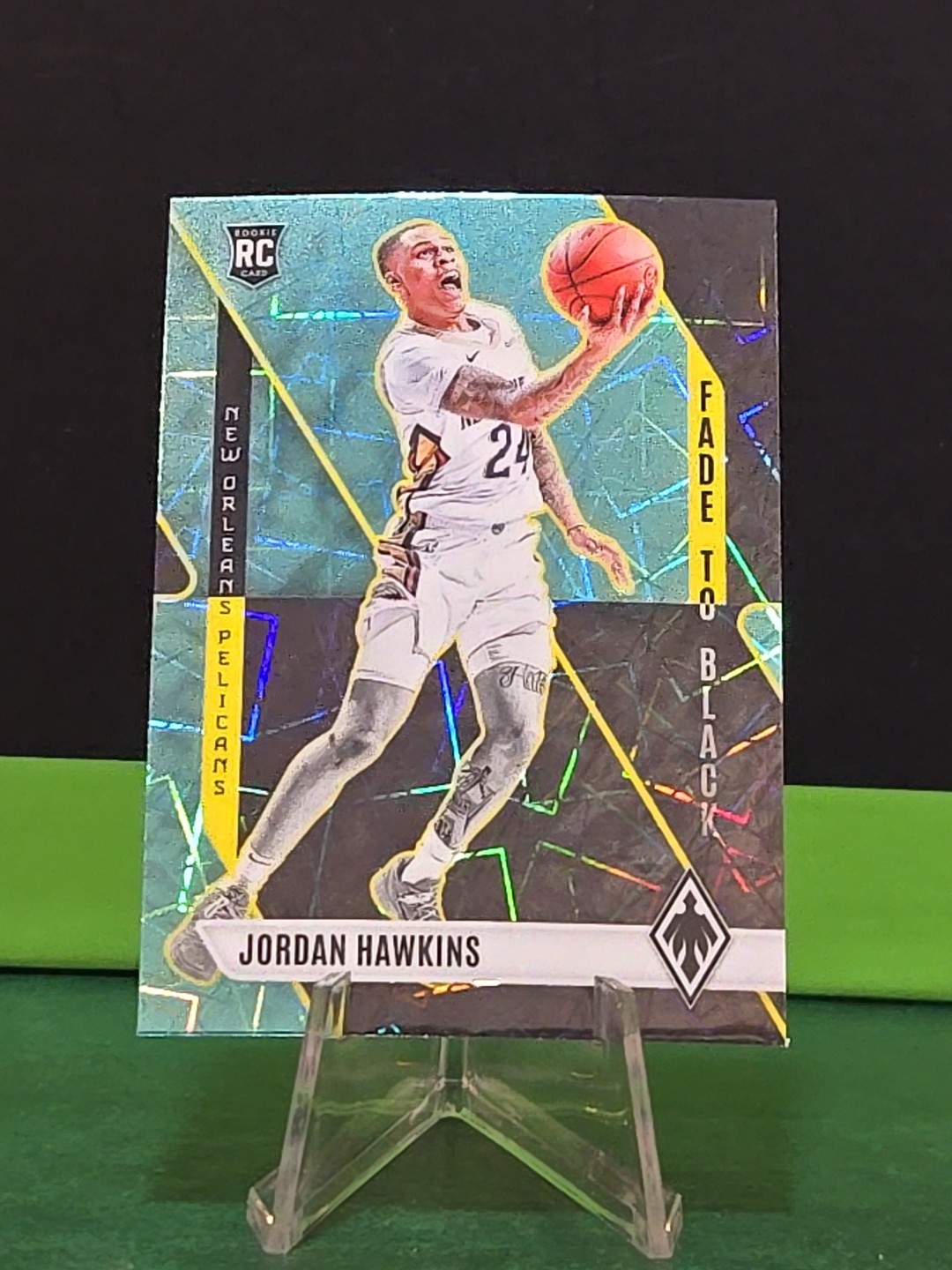 Jordan Hawkins (RC) - 2023-24 Panini Phoenix - Fade to Black - Teal Lazer #24