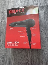 REDHOT RED HOT ULTRA 2200 PROFESSIONAL HAIR DRYER 2200W MODEL NO: BY-502 NEW 