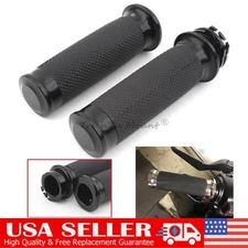 1" Motorcycle Handle Bar Hand Grips For Harley Touring Sportster XL1200 Bobber