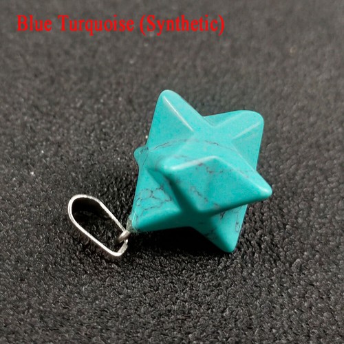 Natürlicher 3D Stern Hexagramm Kristall Edelstein Anhänger Schmuck Pendel - Bild 14 von 24