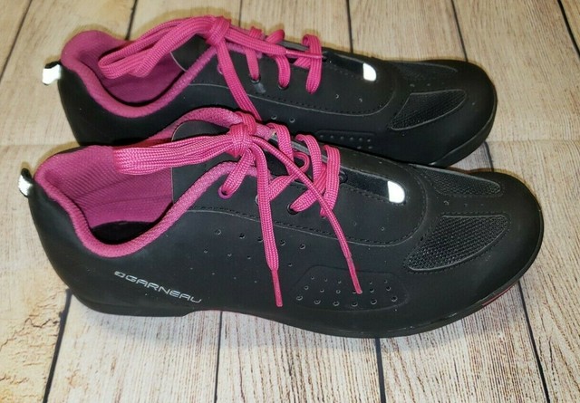 louis garneau pink cycling shoes