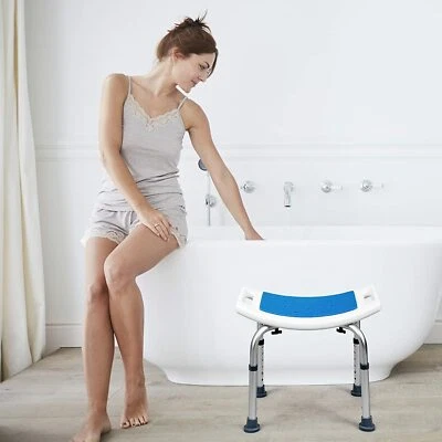 MEDOKARE Portable Bath Chair Height Adjustable Padded Tub Shower Bench Seat Bathroom