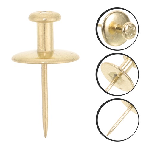 20 Pcs Wall Nails for Hanging Push Pin Hooks Bulletin Board Pins Masonry - Picture 5 of 12