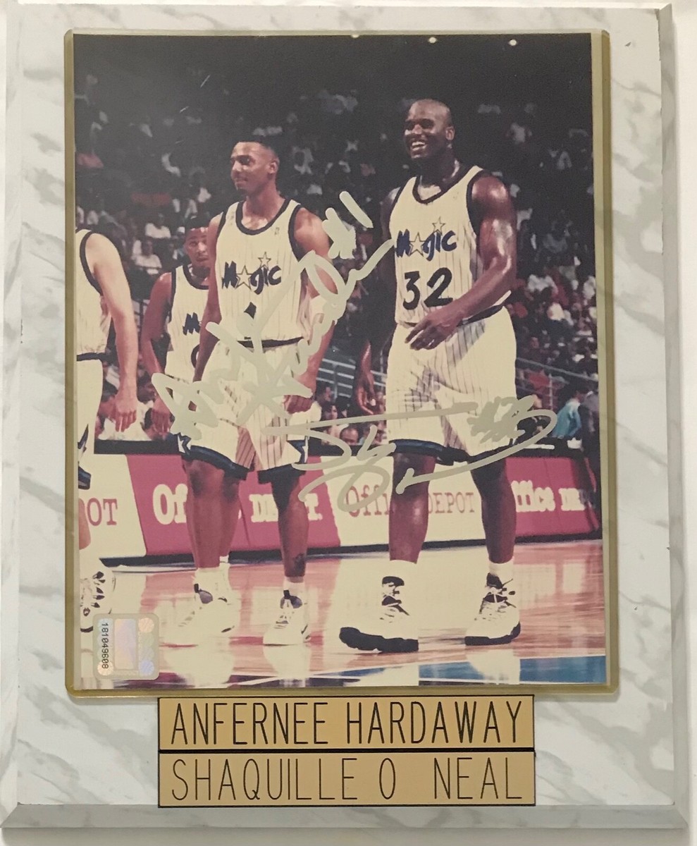 Orlando Magic NBA Penny Hardaway & Shaquille O'Neal 8x10 Signed