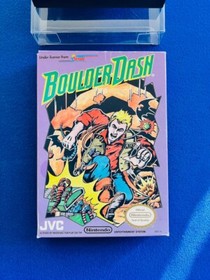 Boulder Dash NES Nintendo Box Manual CIB Complete Inserts Registration Card EX+