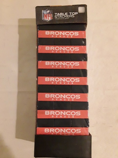 Denver Broncos Table Top Stackers 18 Levels 54 Pieces Shrink