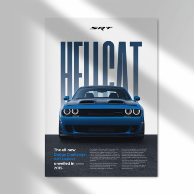 Dodge Challenger SRT Hellcat | Classique- Poster Decor