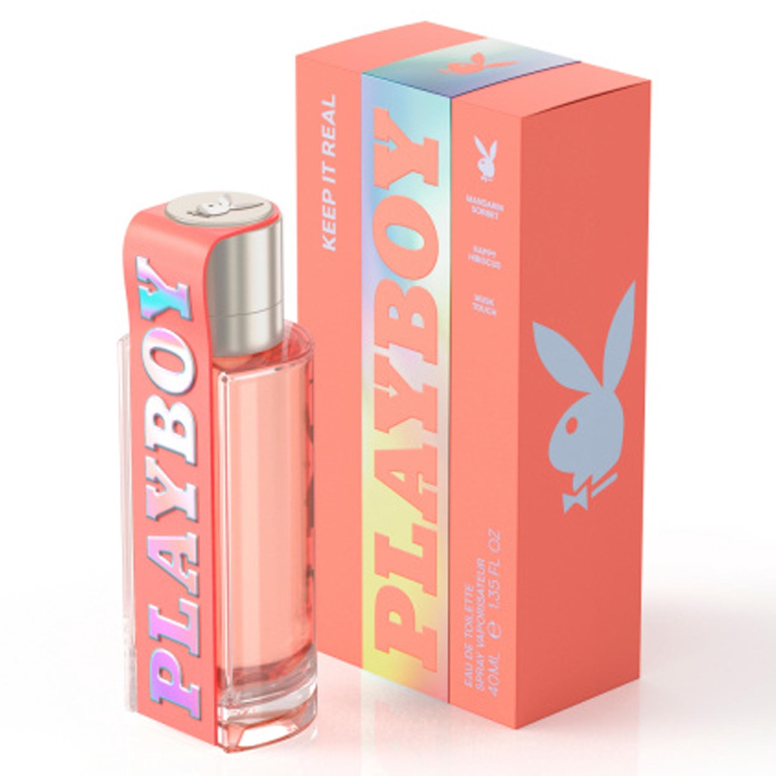 PLAYBOY KEEP IT REAL EDT DONNA 40ML PROFUMO FEMMINILE VANIGLIA SANDALO