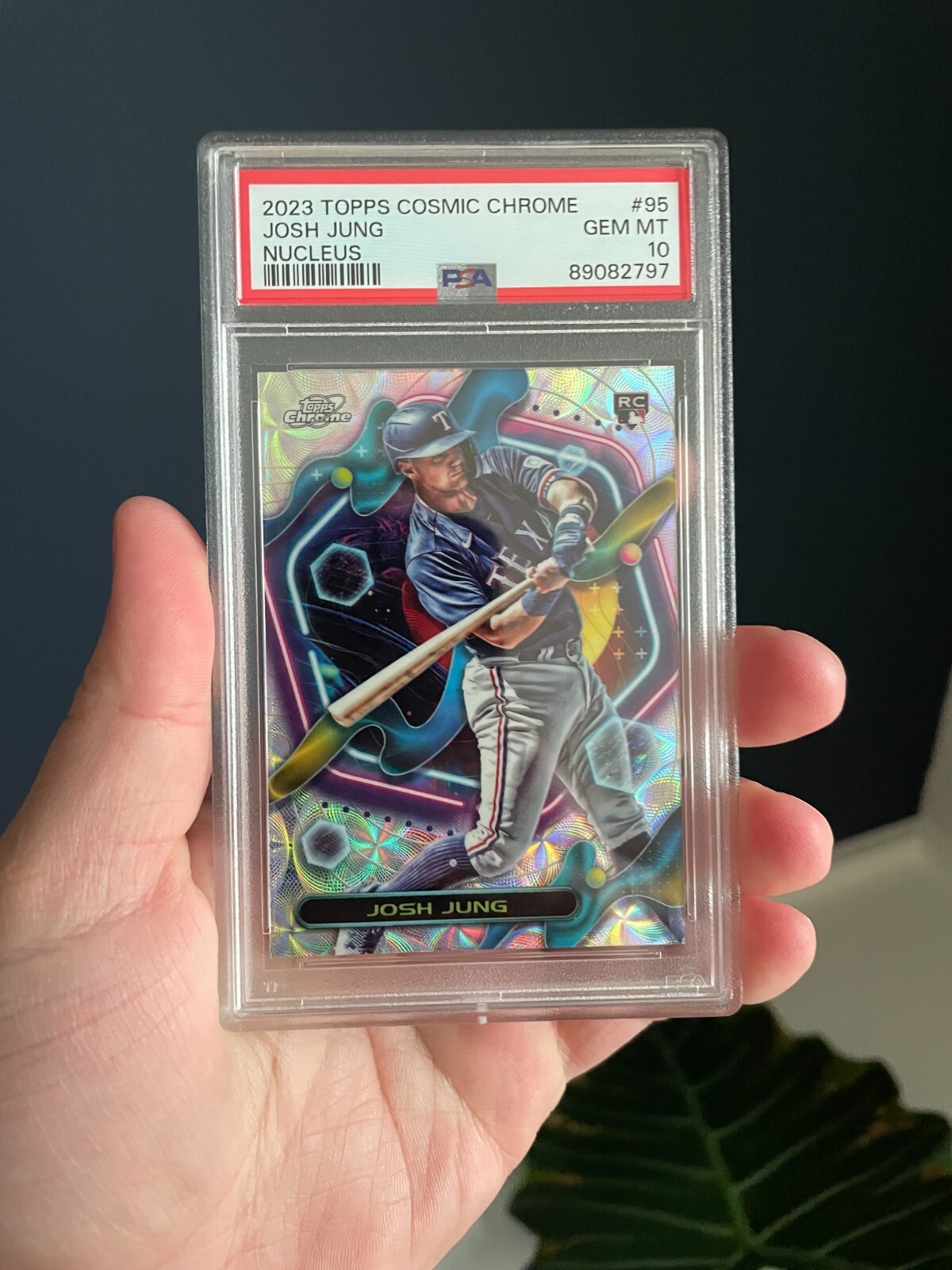 Josh Jung Rookie Nucleus Refractor - 2023 Topps Cosmic Chrome #95 - PSA 10 GM