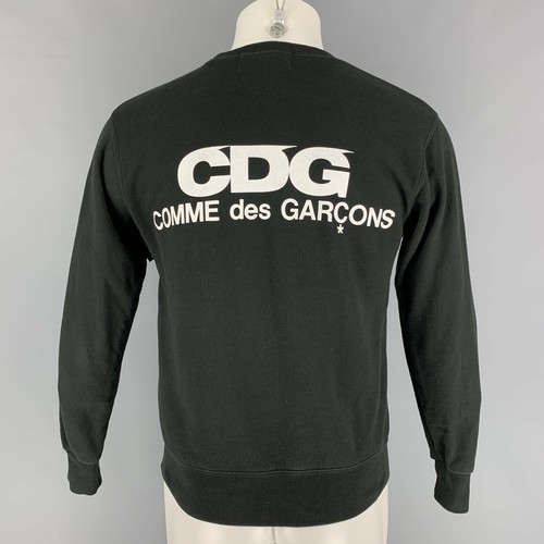 COMME des GARCONS Size S Black Logo Long Sleeve Sweatshirt | eBay