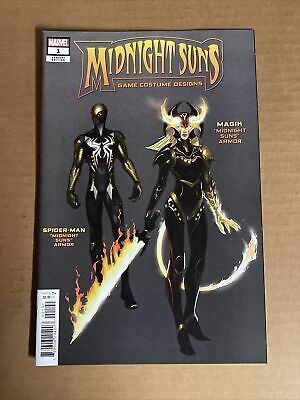 MIDNIGHT SUNS #4 GAME VARIANT NM MAGIK WOLVERINE DOCTOR DOOM GHOST RIDER  BLADE