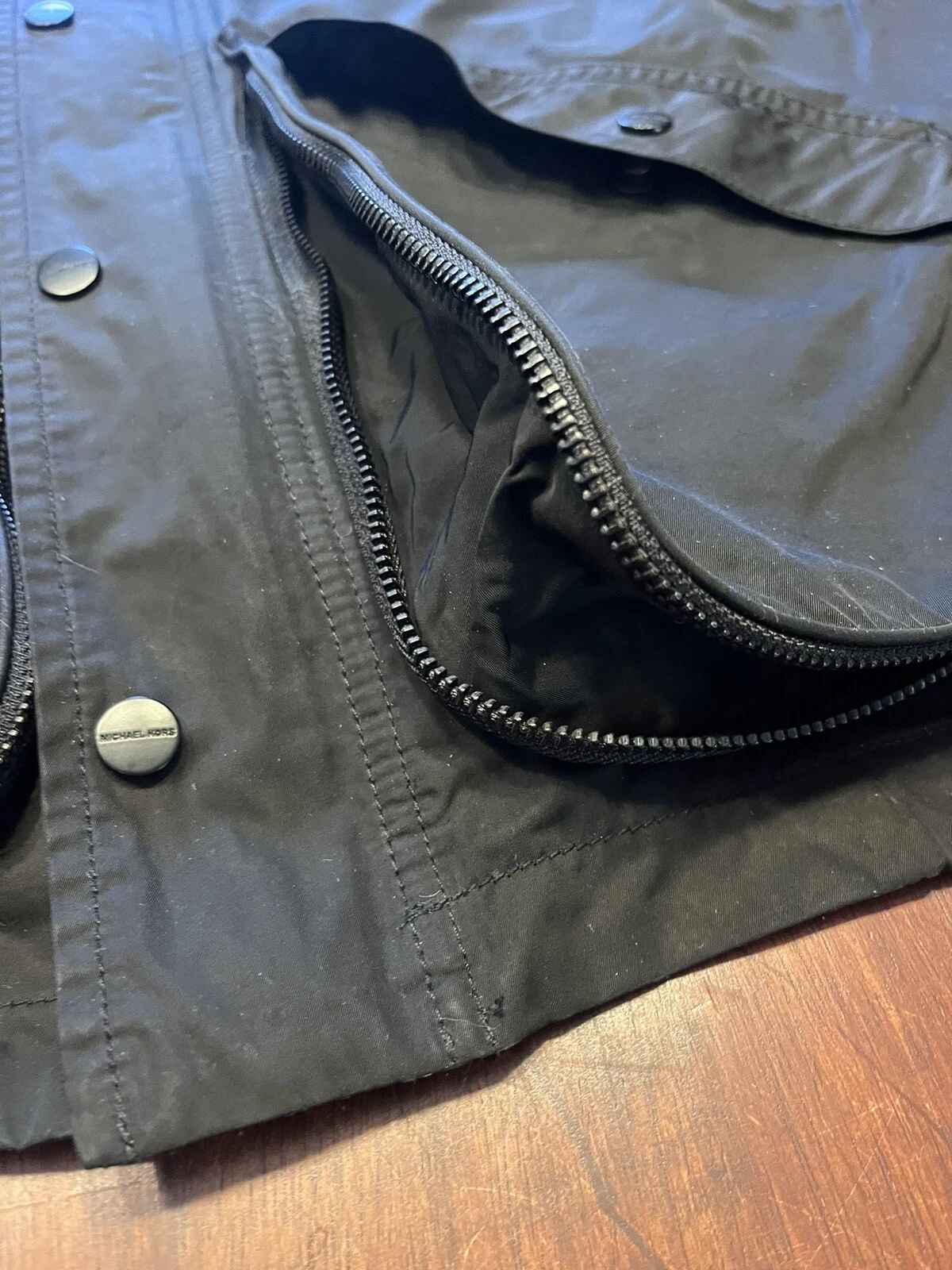 Giacca uomo Michael Kors utility fienile poliestere cappuccio confezionabile