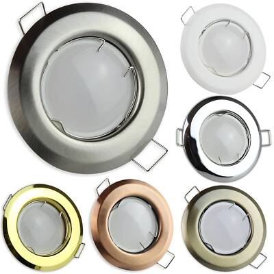6x LED Einbaustrahler Set MR16 12 Volt 5-7 Watt rund Spot 55-60mm Lochmaß